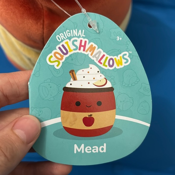 Original Squishmallows Mead Size 7 “inch Harvest AppleCider NWTS HalloweenThemed - Picture 11 of 16